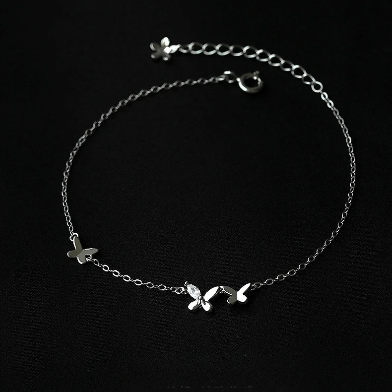 Pulsera delicada de mariposa para mujer