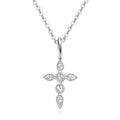 Cruz Celestial — Collar de Plata 925 con Moissanita