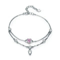 Pulsera en plata de ley 925 con motivo de corazón