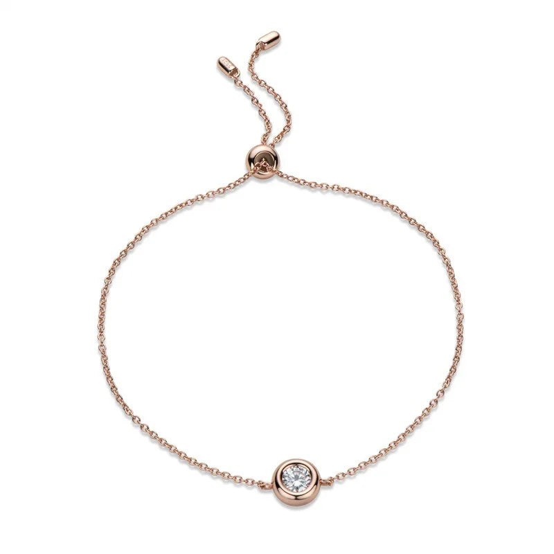 Pulsera moissanita de 0,5 ct en plata de ley 925